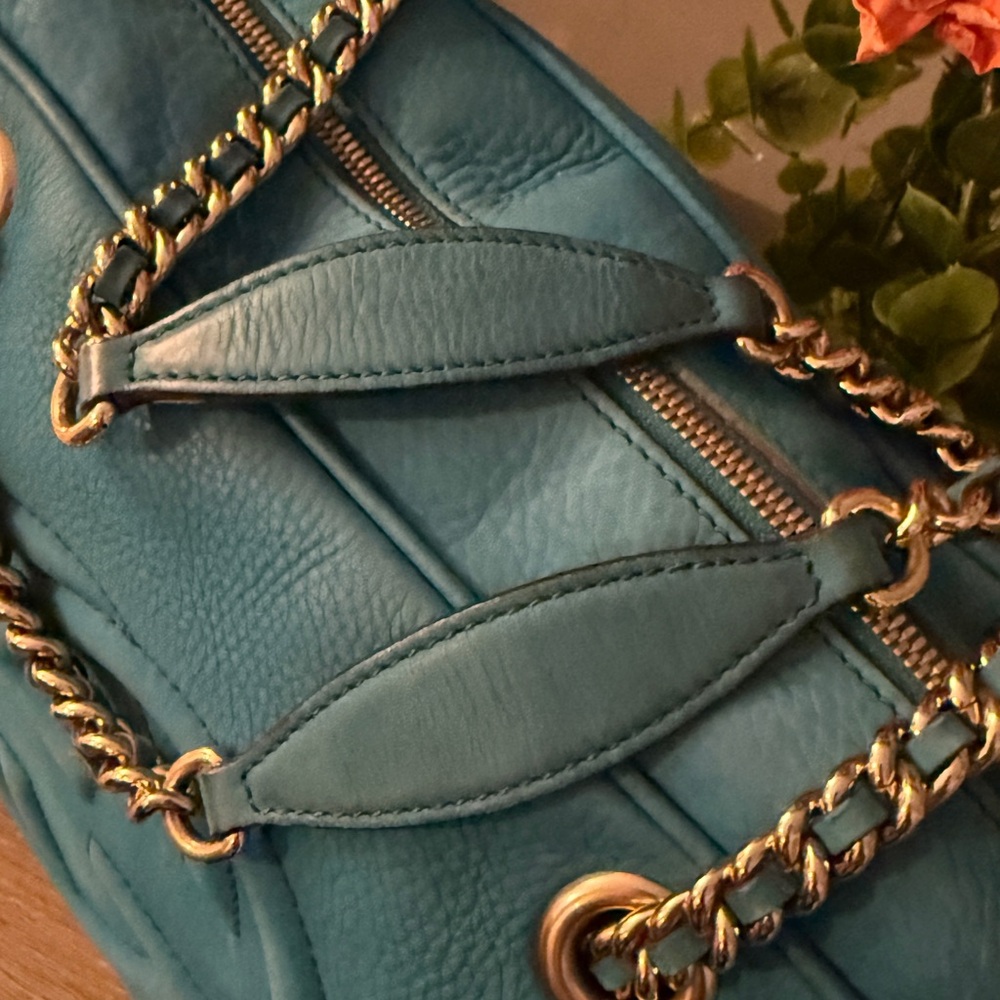 Gucci Soho Blue Nubuck Leather Shoulder Bag - Picture 15 of 15